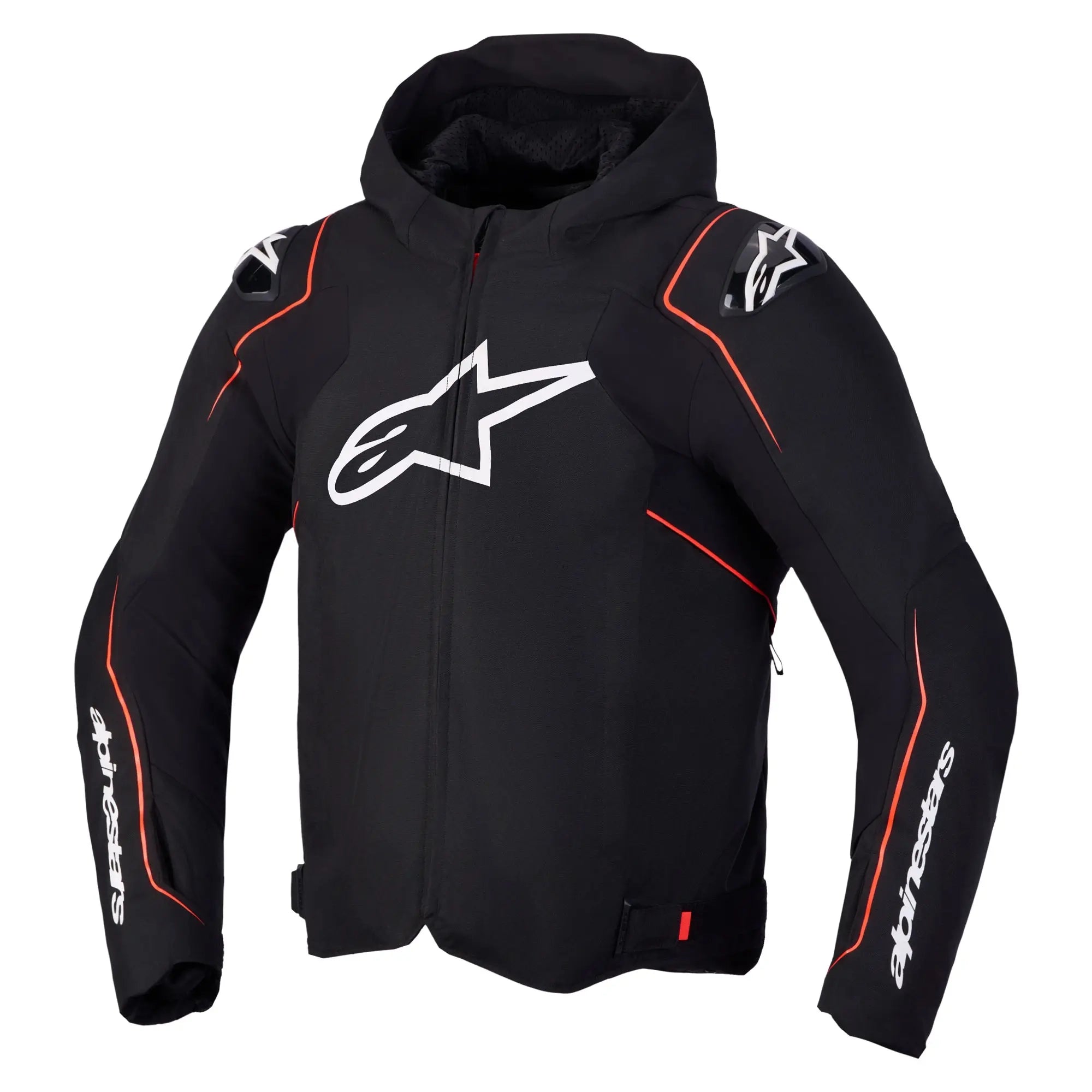 Alpinestars Zaca V2 Waterproof Textile Jacket Black/Fluo Red FREE P&P