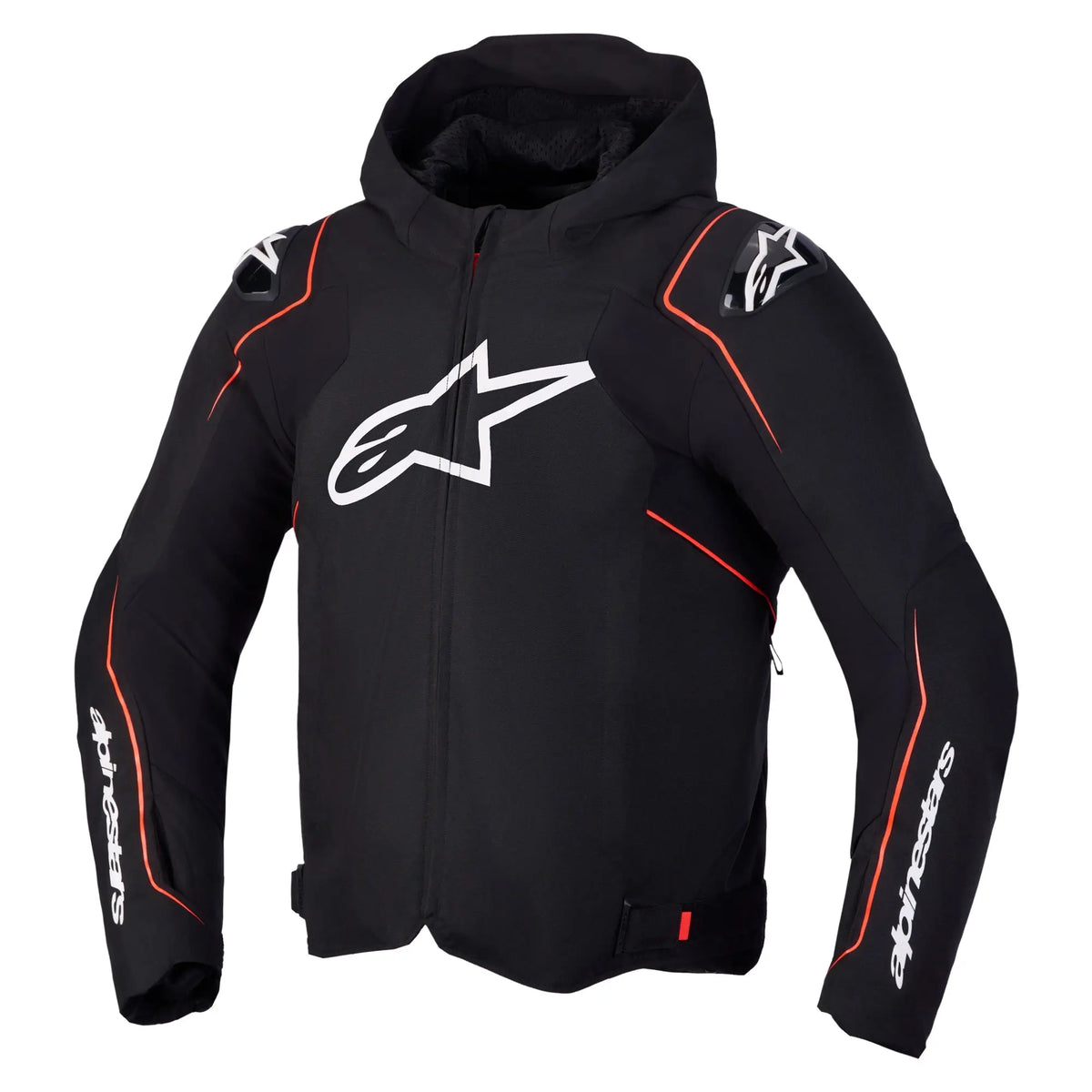 Alpinestars Zaca V2 Waterproof Textile Jacket Black / Fluo Red FREE UK Delivery, FREE 365 Day Returns | Moto Central