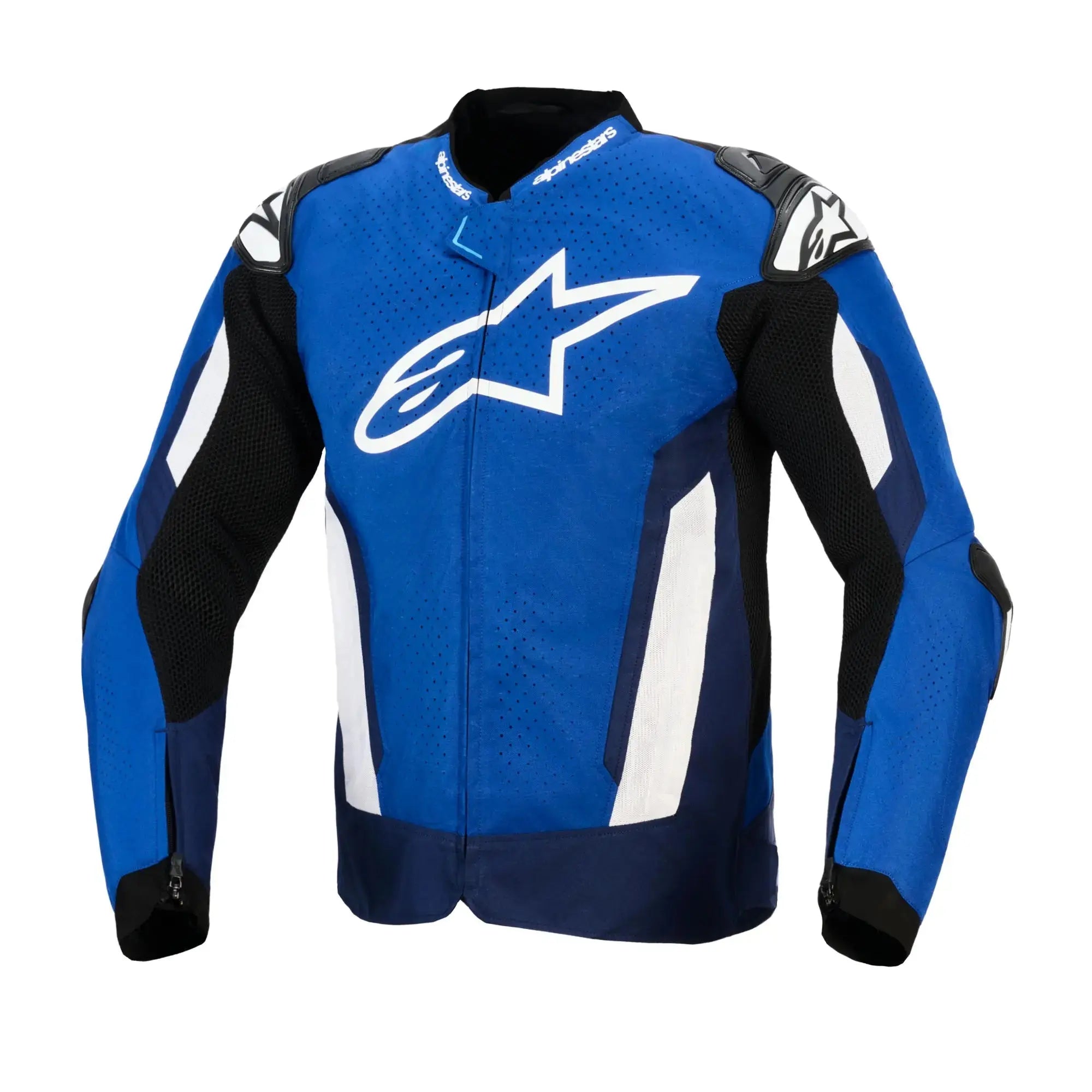 Alpinestars T-GP Air Textile Jacket Bright Blue / Navy / White FREE UK Delivery, FREE 365 Day Returns | Moto Central