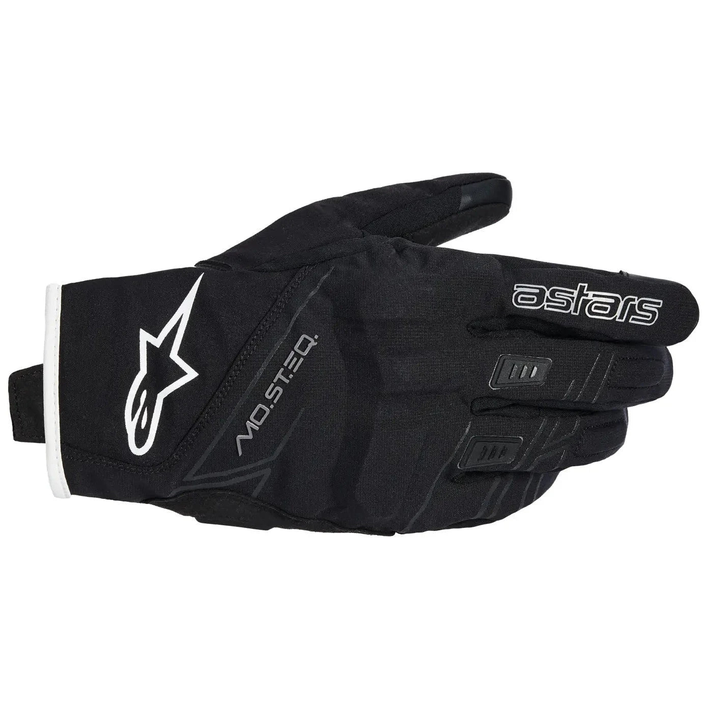 Alpinestars Stella Moblast Waterproof Ladies Gloves Black / Off-White, back-of-hand view
