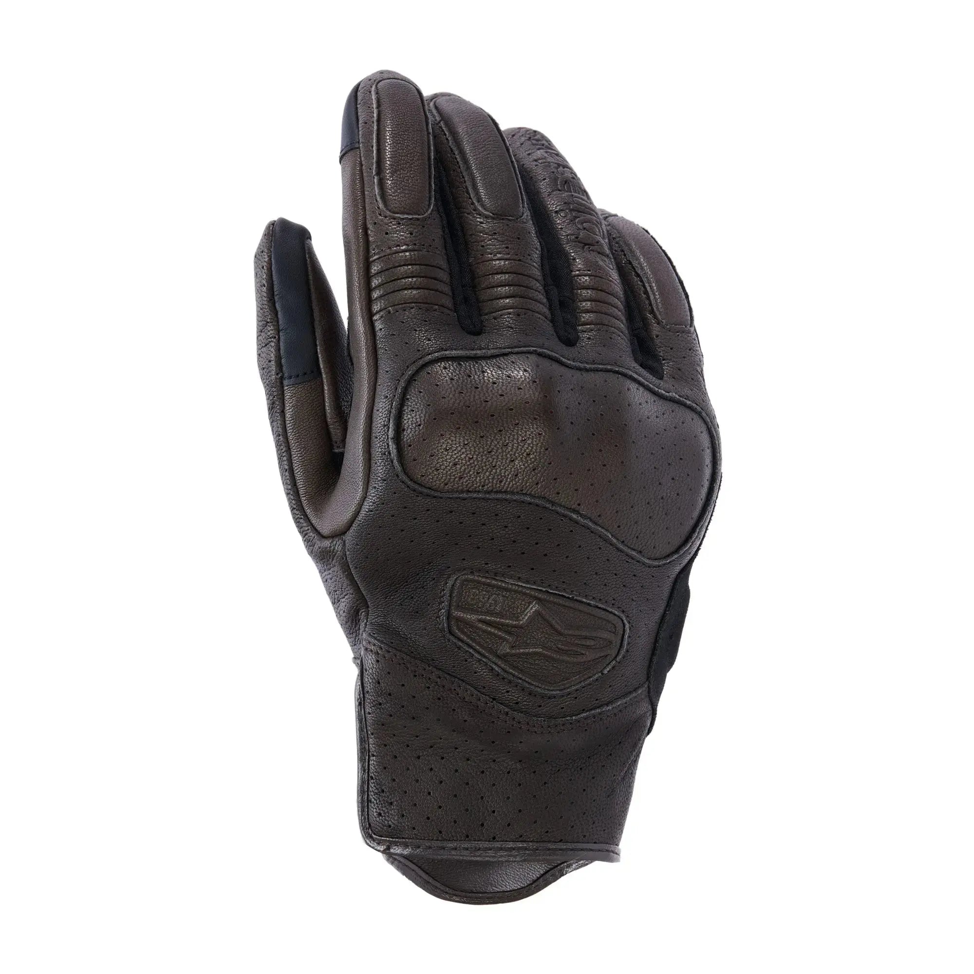 Alpinestars Mustang V3 Leather Gloves Dark Brown / Black FREE UK Delivery, FREE 365 Day Returns | Moto Central
