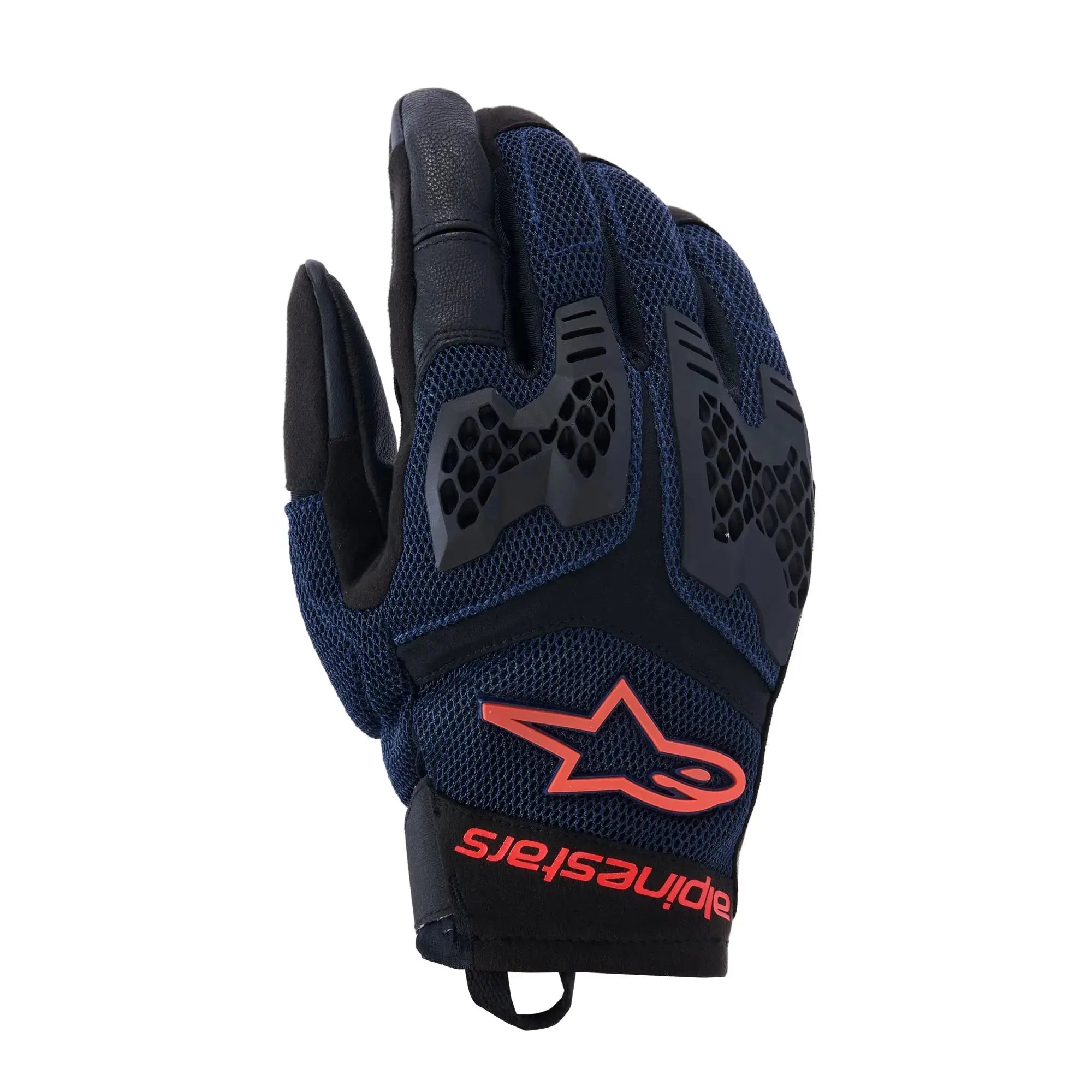 Alpinestars Manti Air Textile Gloves Deep Blue / Fluo Red / Asphalt FREE UK Delivery, FREE 365 Day Returns | Moto Central