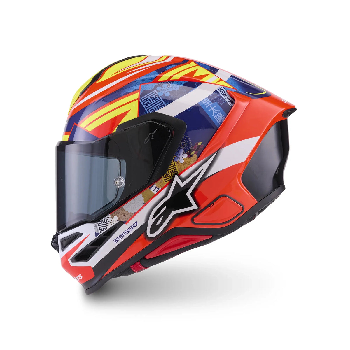Alpinestars S-R7 Taiyo Furusato Red / White / Blue / Fluo Yellow FREE UK Delivery, FREE 365 Day Returns | Moto Central