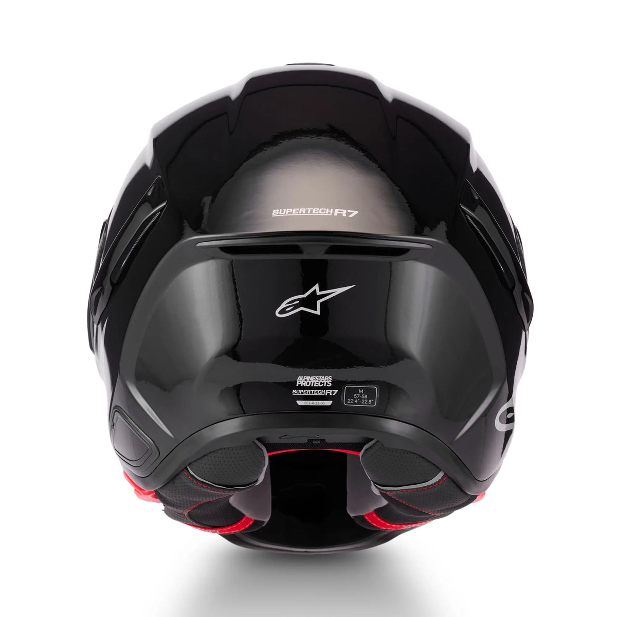 Alpinestars S-R7 Solid Gloss Black FREE UK Delivery, FREE 365 Day Returns | Moto Central