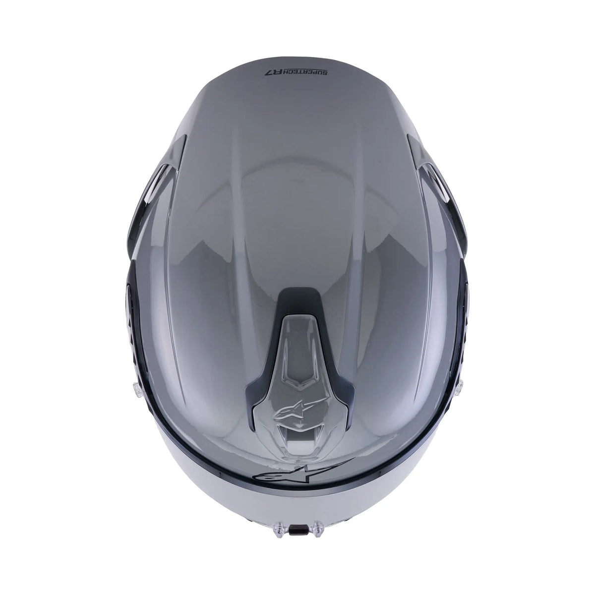 Alpinestars S-R7 Solid Gloss Grey FREE UK Delivery, FREE 365 Day Returns | Moto Central
