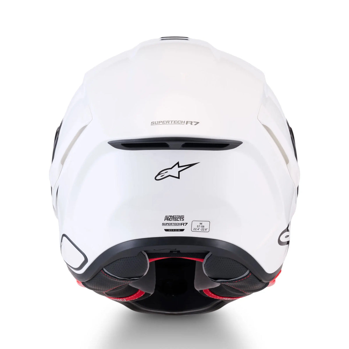 Alpinestars S-R7 Solid Gloss White FREE UK Delivery, FREE 365 Day Returns | Moto Central