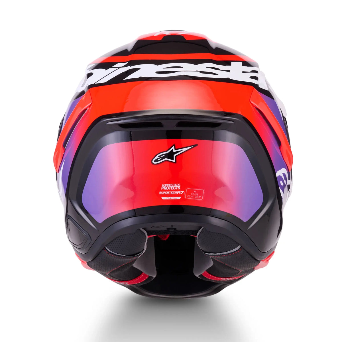 Alpinestars S-R7 Lumen Black / Purple / Fluo Red / White FREE UK Delivery, FREE 365 Day Returns | Moto Central