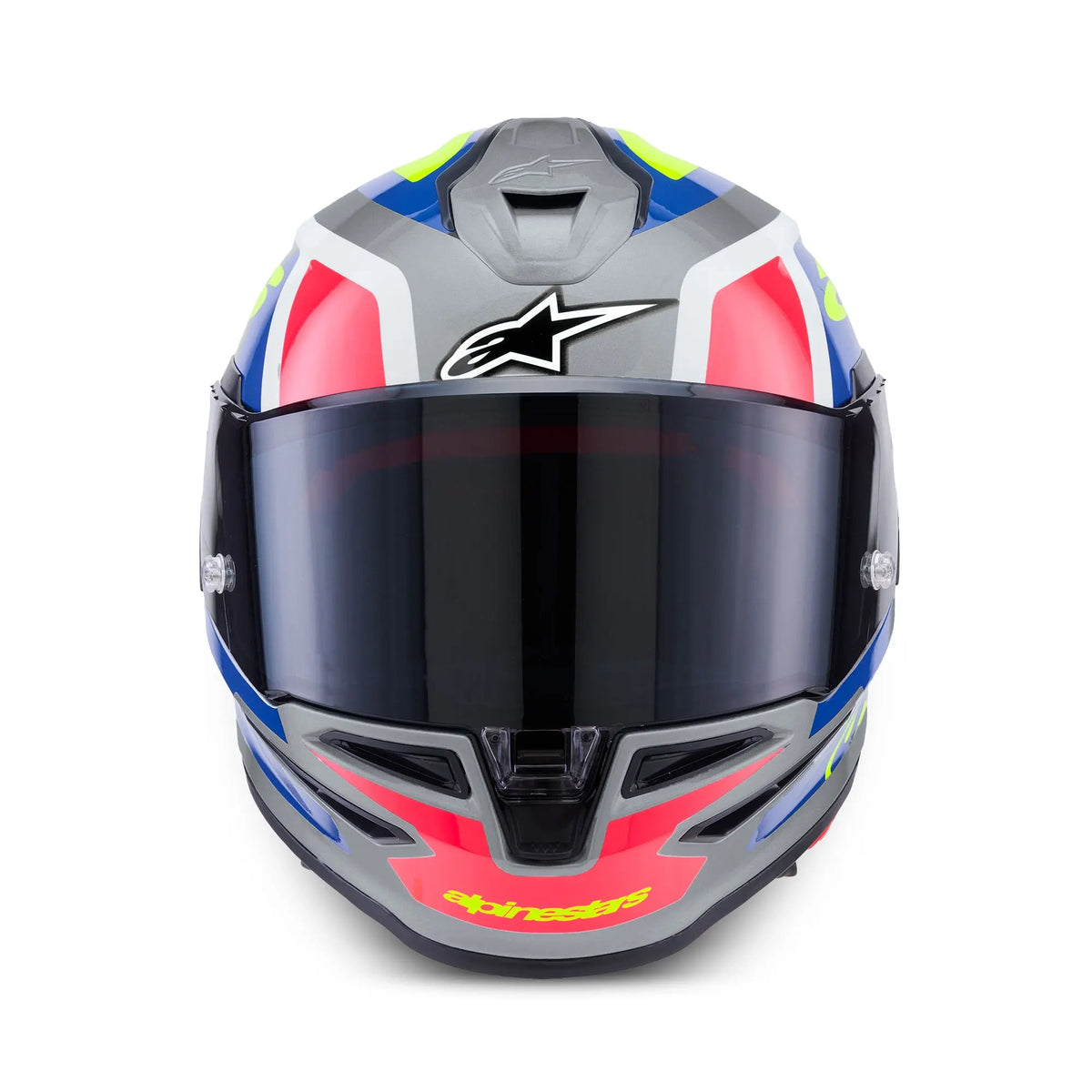 Alpinestars S-R7 Lumen Silver / Black / Pink / Fluo Yellow FREE UK Delivery, FREE 365 Day Returns | Moto Central