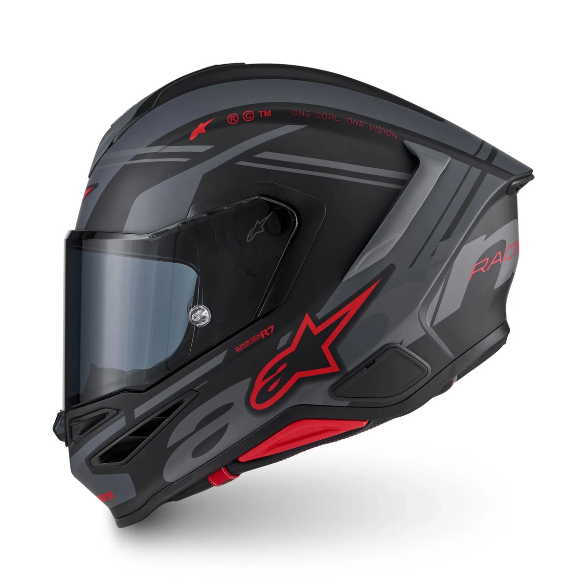 Alpinestars S-R7 A-Core Matt Black / Grey / Red FREE UK Delivery, FREE 365 Day Returns | Moto Central