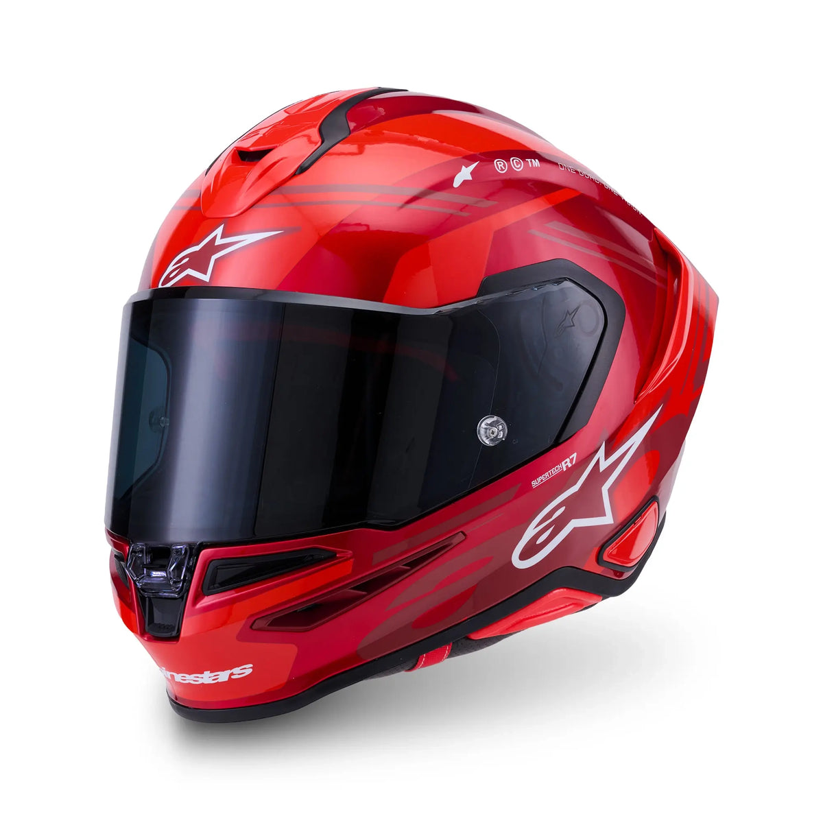 Alpinestars S-R7 A-Core Gloss Red / White FREE UK Delivery, FREE 365 Day Returns | Moto Central