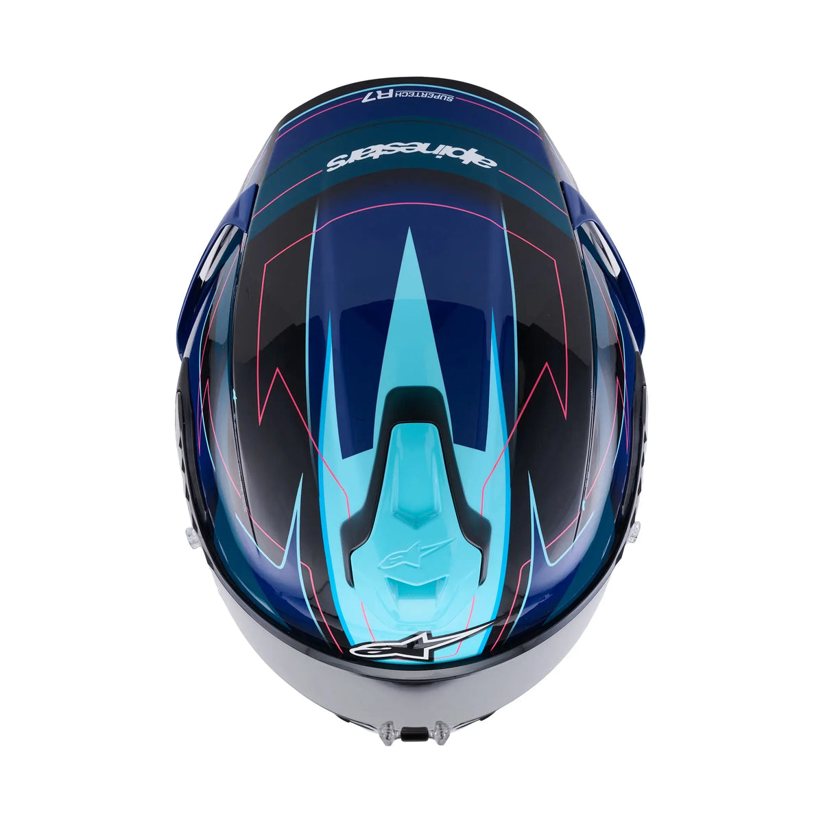 Alpinestars S-R7 Kinetis Black / Blue / Fluo Pink / White FREE UK Delivery, FREE 365 Day Returns | Moto Central