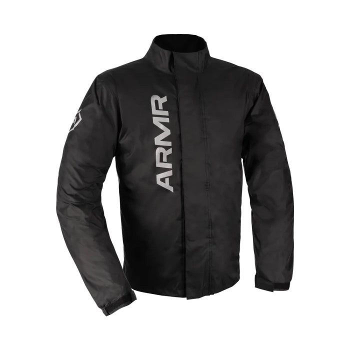 ARMR Dryguard Waterproof Over Jacket Black FREE UK Delivery, FREE 365 Day Returns | Moto Central