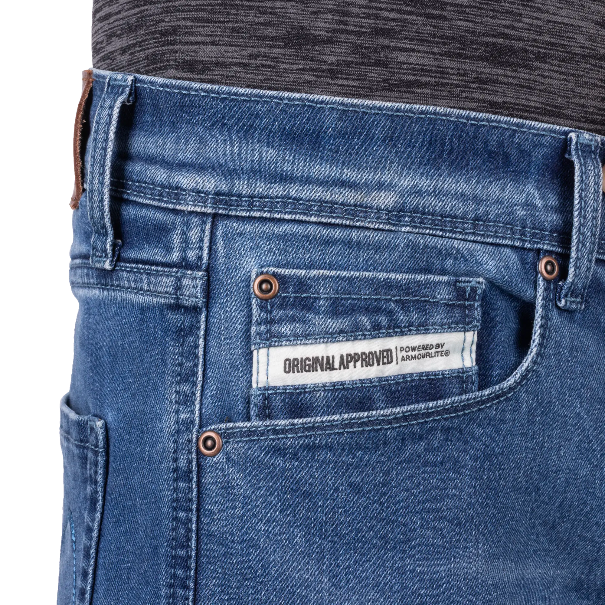 Oxford Original Approved Tailor AA Slim Jeans Mid Blue