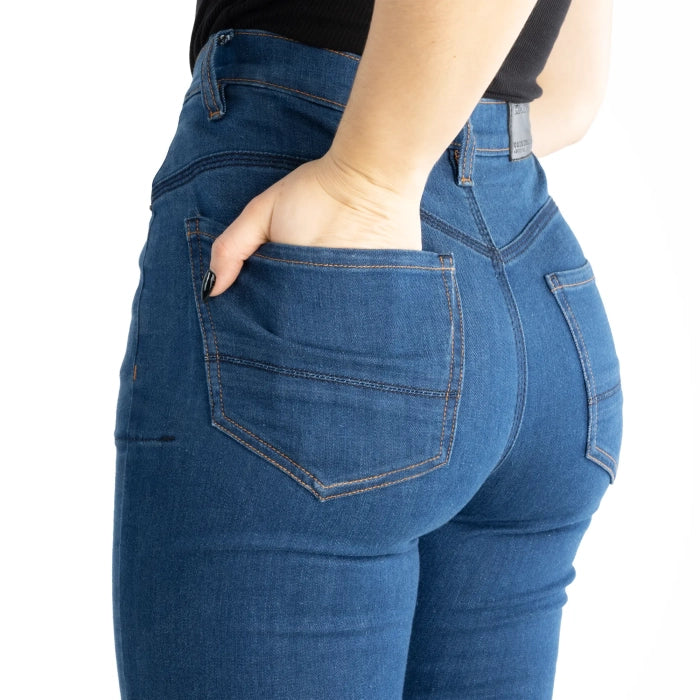 Oxford Original Approved AA Super Stretch Ladies Jeans Mid Blue FREE UK Delivery, FREE 365 Day Returns | Moto Central
