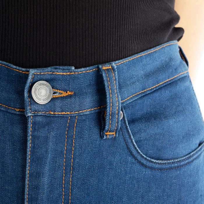 Oxford Original Approved AA Super Stretch Ladies Jeans Mid Blue FREE UK Delivery, FREE 365 Day Returns | Moto Central