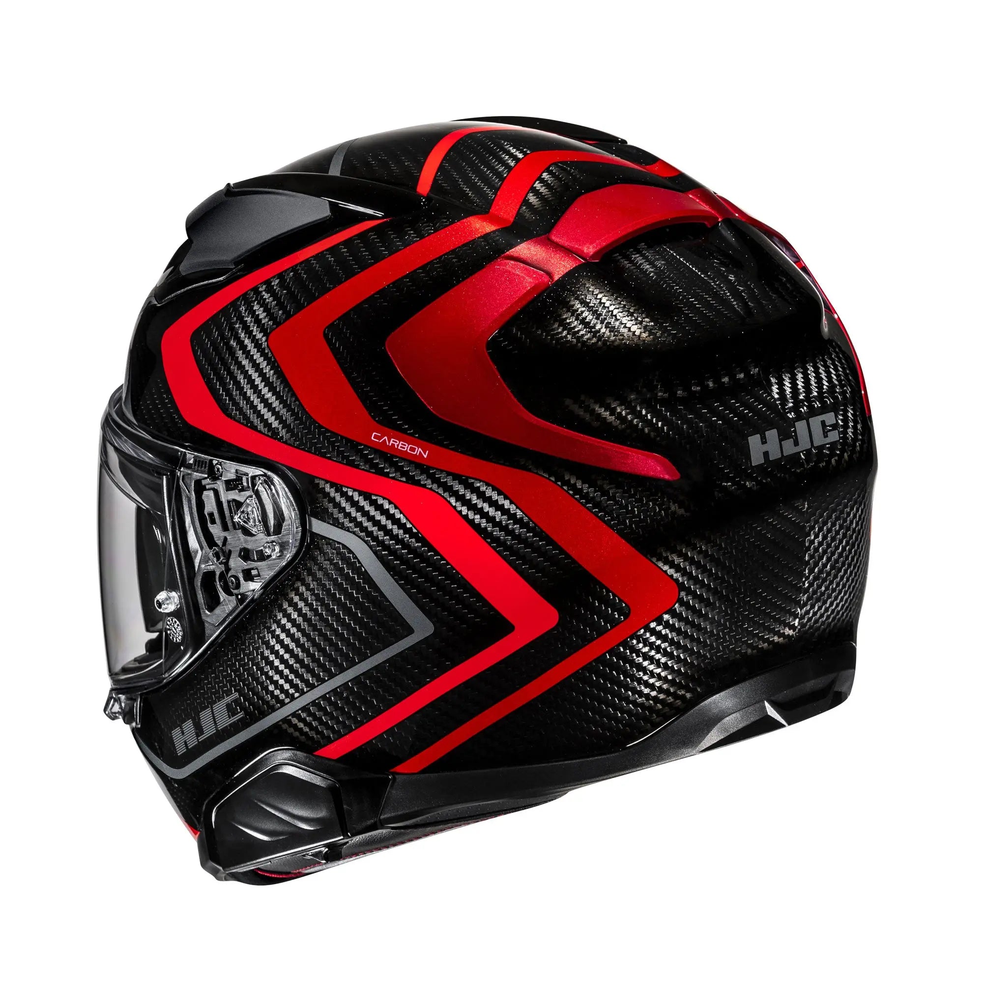 HJC F71 Carbon Nevio MC1 Red - FREE UK Shipping, FREE 365 Day Returns | Moto Central