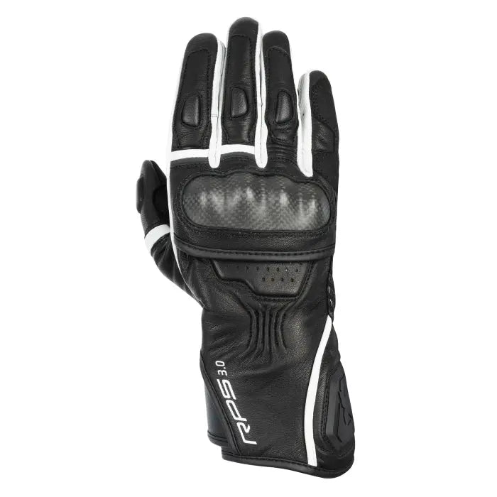 Oxford RP-5 3.0 Leather Gloves Black / White FREE UK Delivery, FREE 365 Day Returns | Moto Central