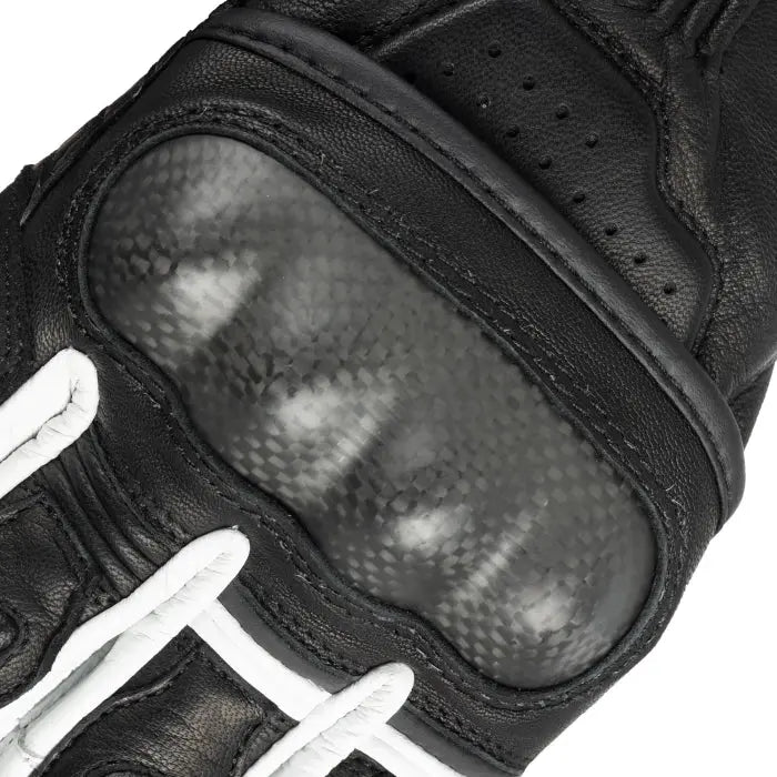 Oxford RP-5 3.0 Leather Gloves Black / White FREE UK Delivery, FREE 365 Day Returns | Moto Central