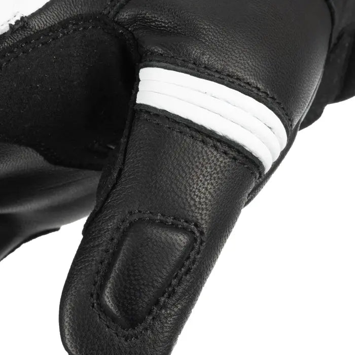 Oxford RP-5 3.0 Leather Gloves Black / White FREE UK Delivery, FREE 365 Day Returns | Moto Central