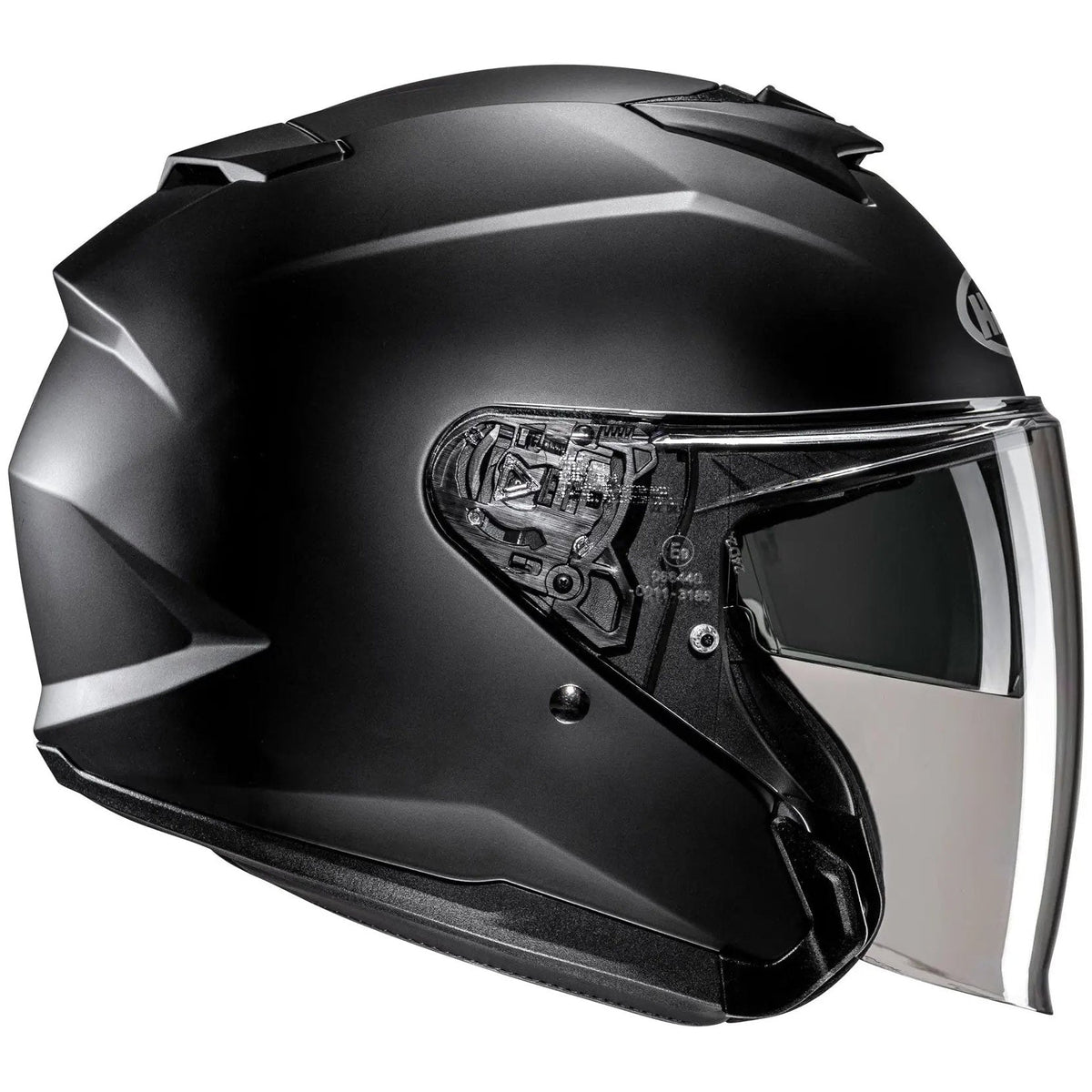 HJC i31 Semi Flat Matt Black, right-side view on white background