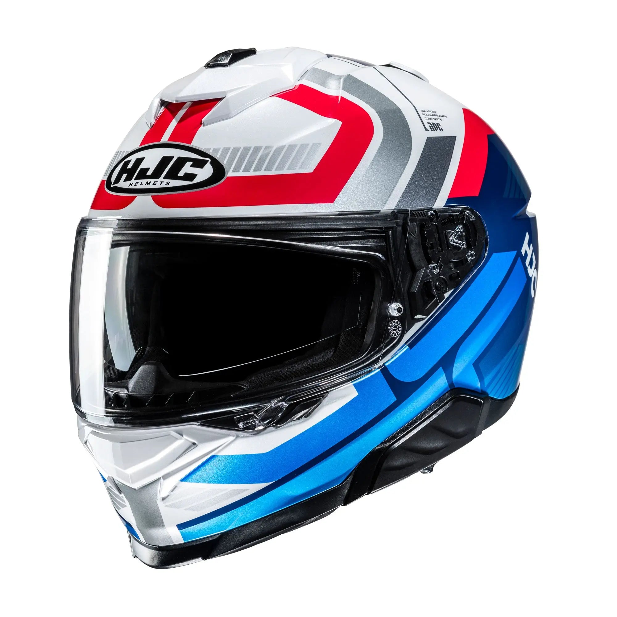 HJC i71 Viz MC21 White / Red / Blue  - FREE UK Shipping, FREE 365 Day Returns | Moto Central