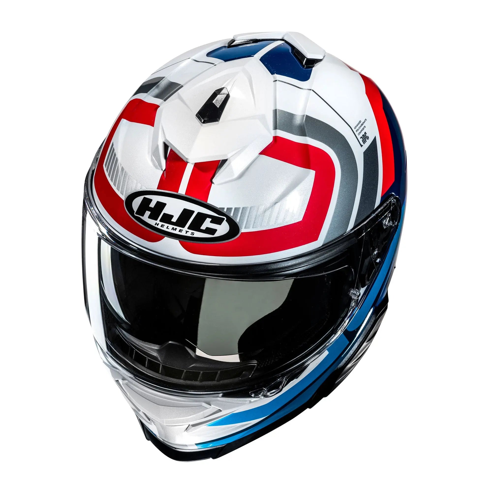 HJC i71 Viz MC21 White / Red / Blue - FREE UK Shipping, FREE 365 Day Returns | Moto Central