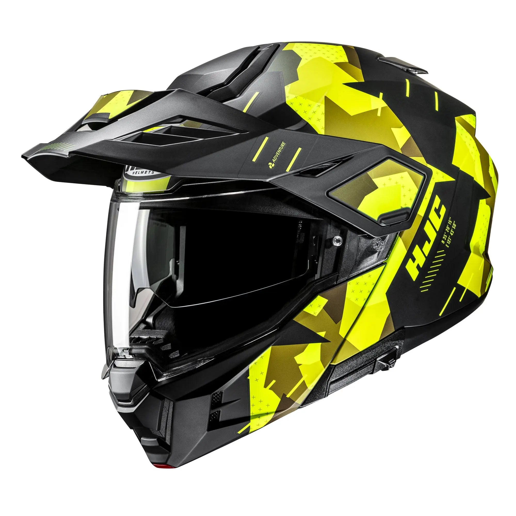 adventure bike helmets uk HJC i80 Roki Adventure MC3HSF Yellow