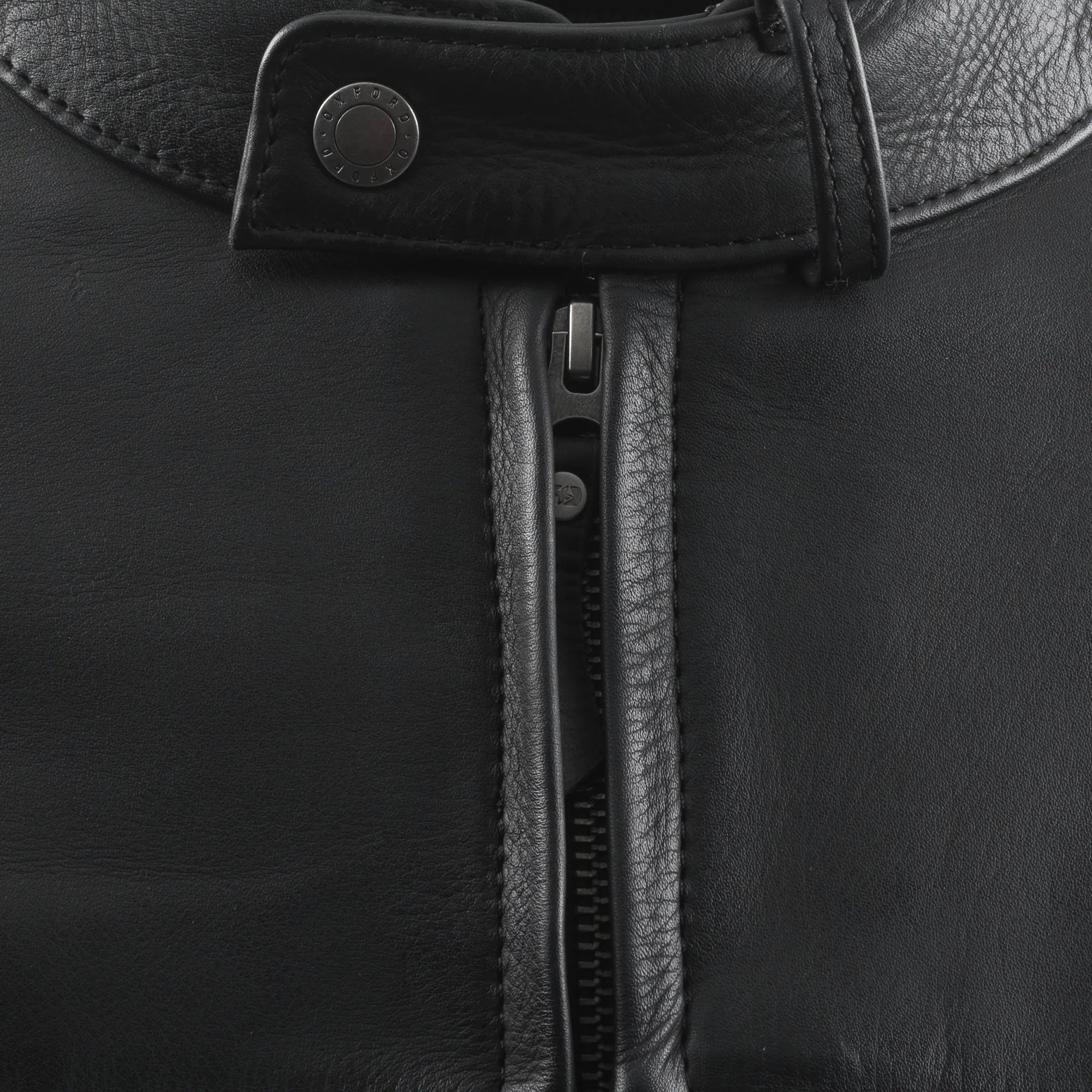 Oxford Route 73 3.0 Leather Jacket Black FREE UK Delivery, FREE 365 Day Returns | Moto Central