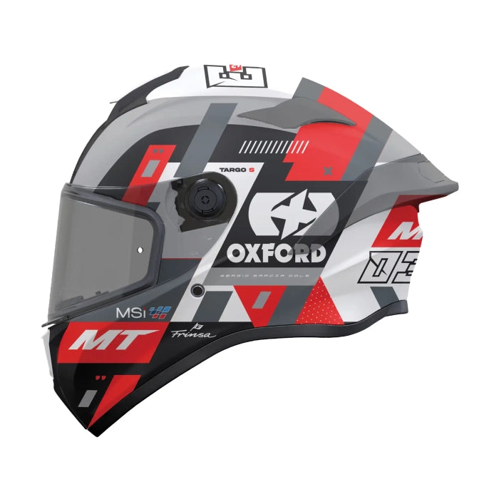 MT Helmets Targo S Sergio Garcia B15 Gloss Red / White