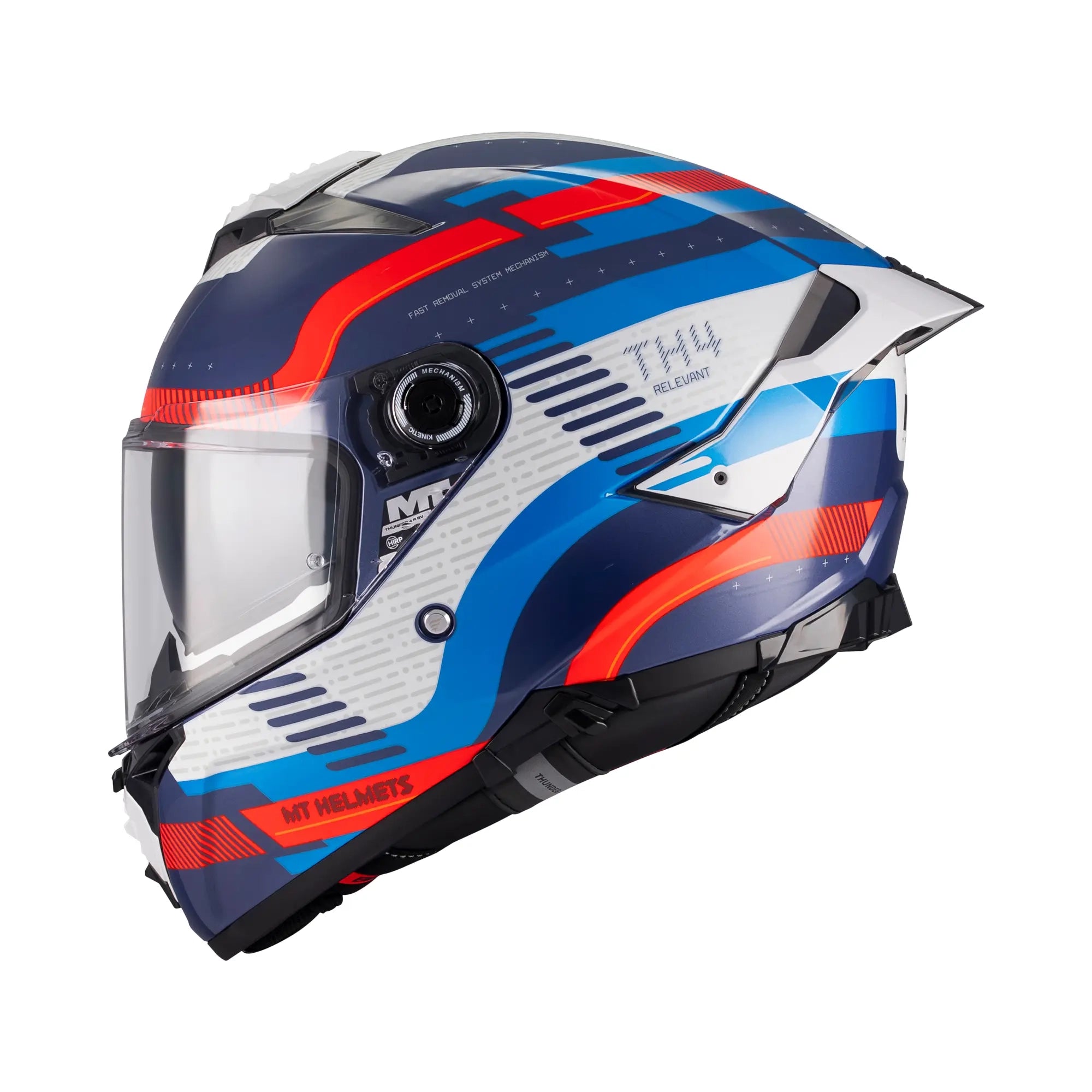 MT Helmets Thunder 4 R Relevant C5 Gloss Blue / Red / Grey