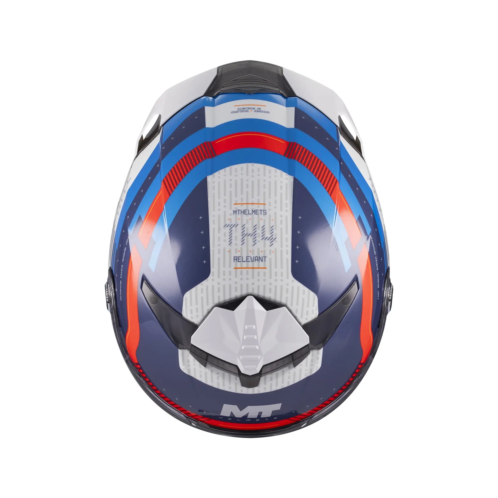 MT Helmets Thunder 4 R Relevant C5 Gloss Blue / Red / Grey