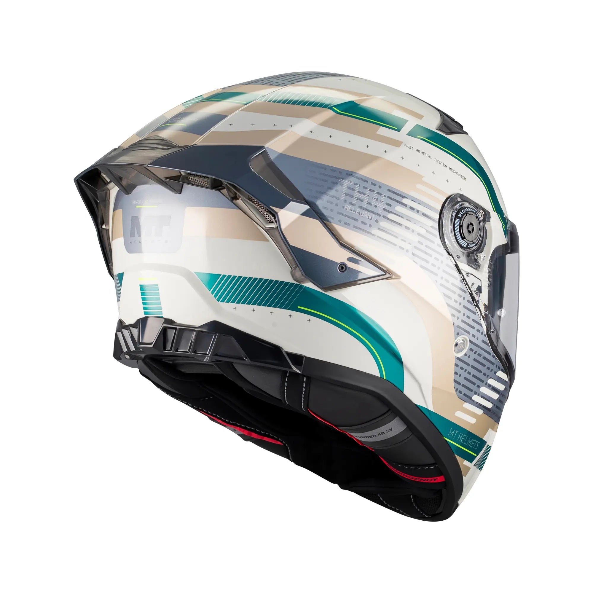 MT Helmets Thunder 4 R Relevant C6 Gloss Grey / Green