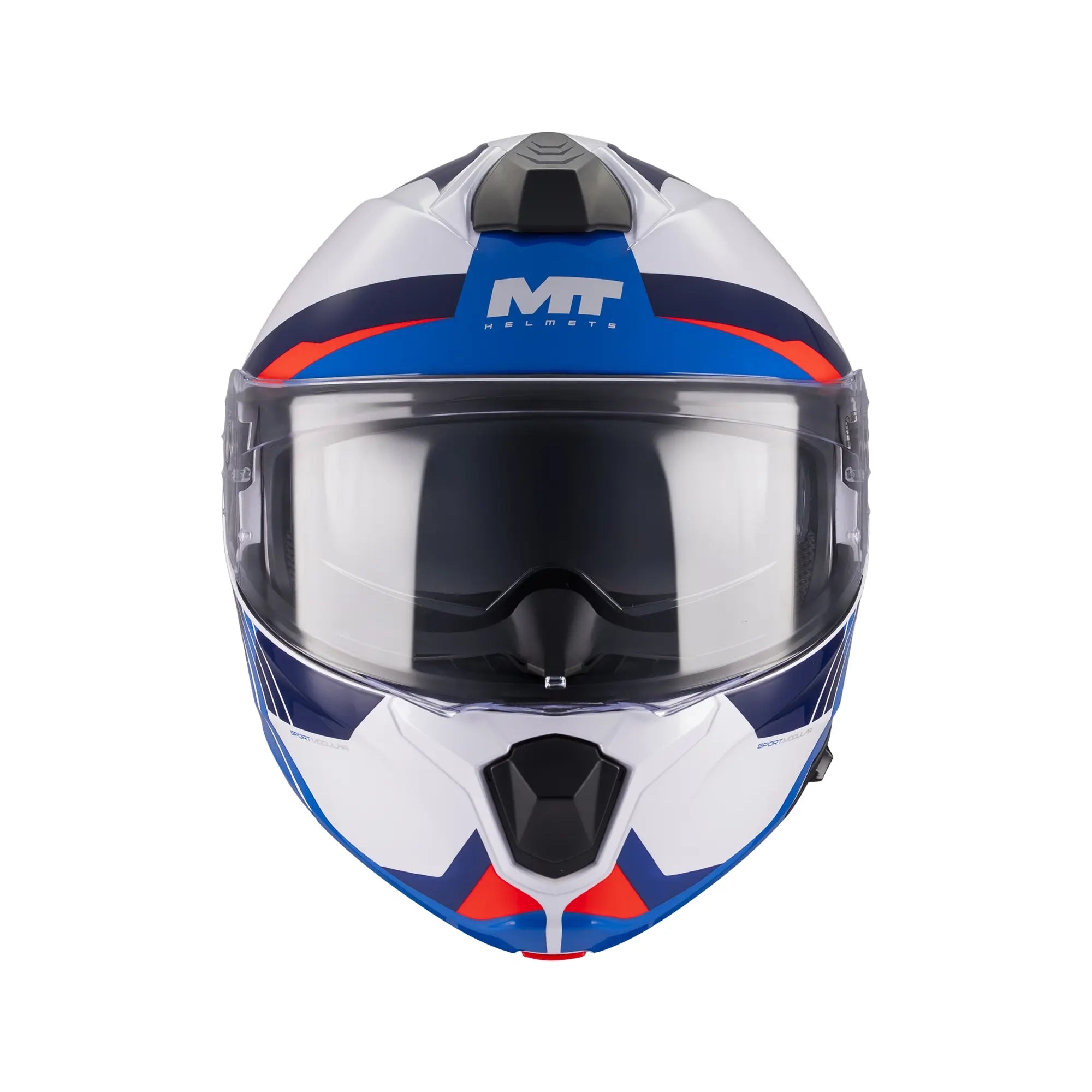 MT Helmets Genesis R Cheeky A7 Gloss White / Blue / Red