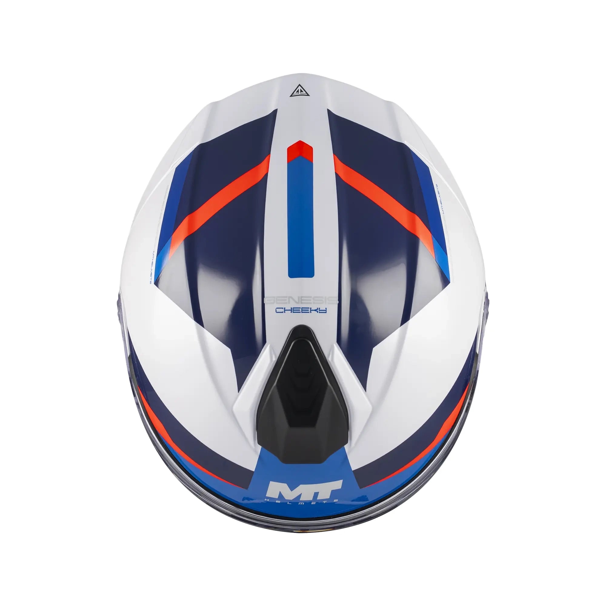 MT Helmets Genesis R Cheeky A7 Gloss White / Blue / Red