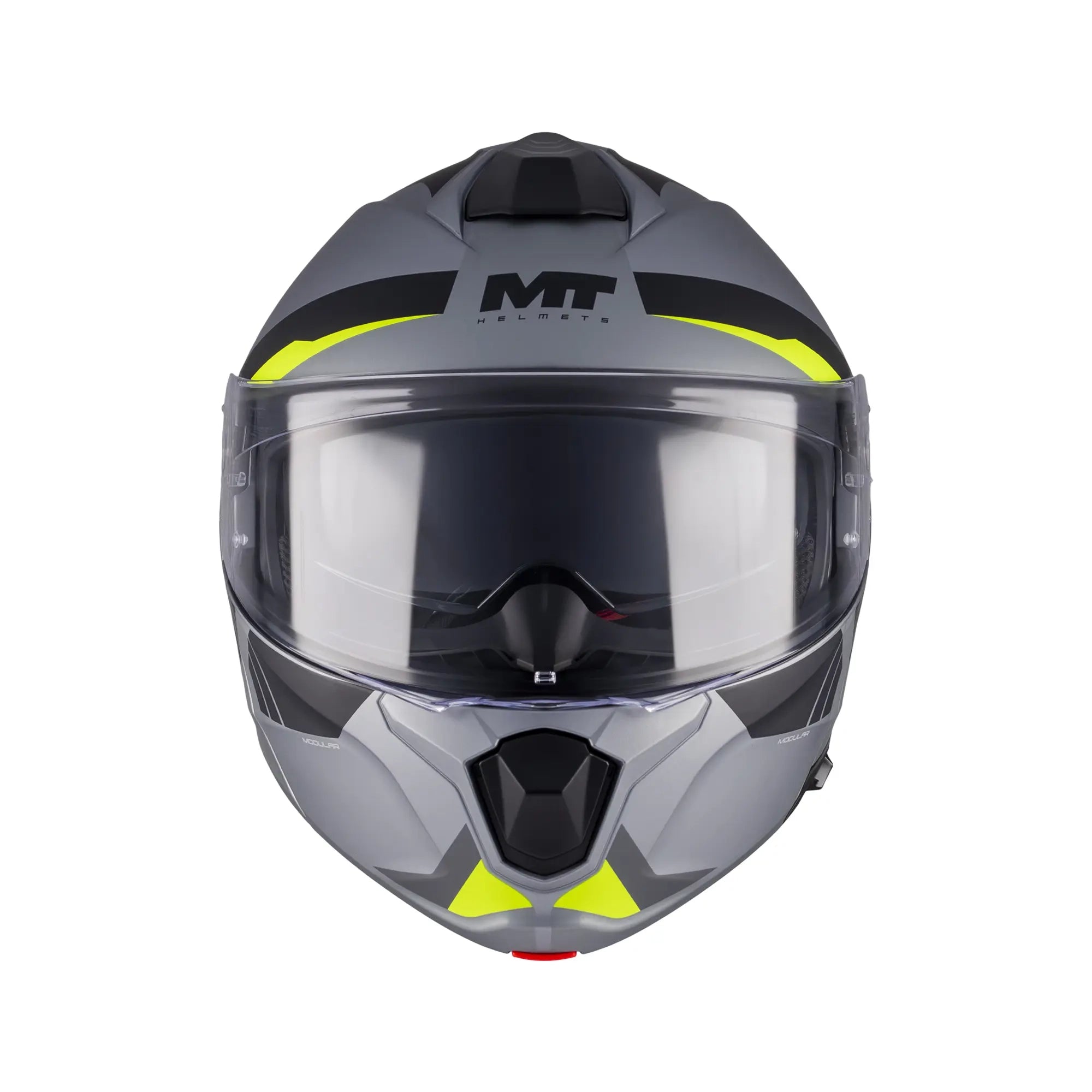 MT Helmets Genesis R Cheeky C3 Matt Grey / Fluo Yellow