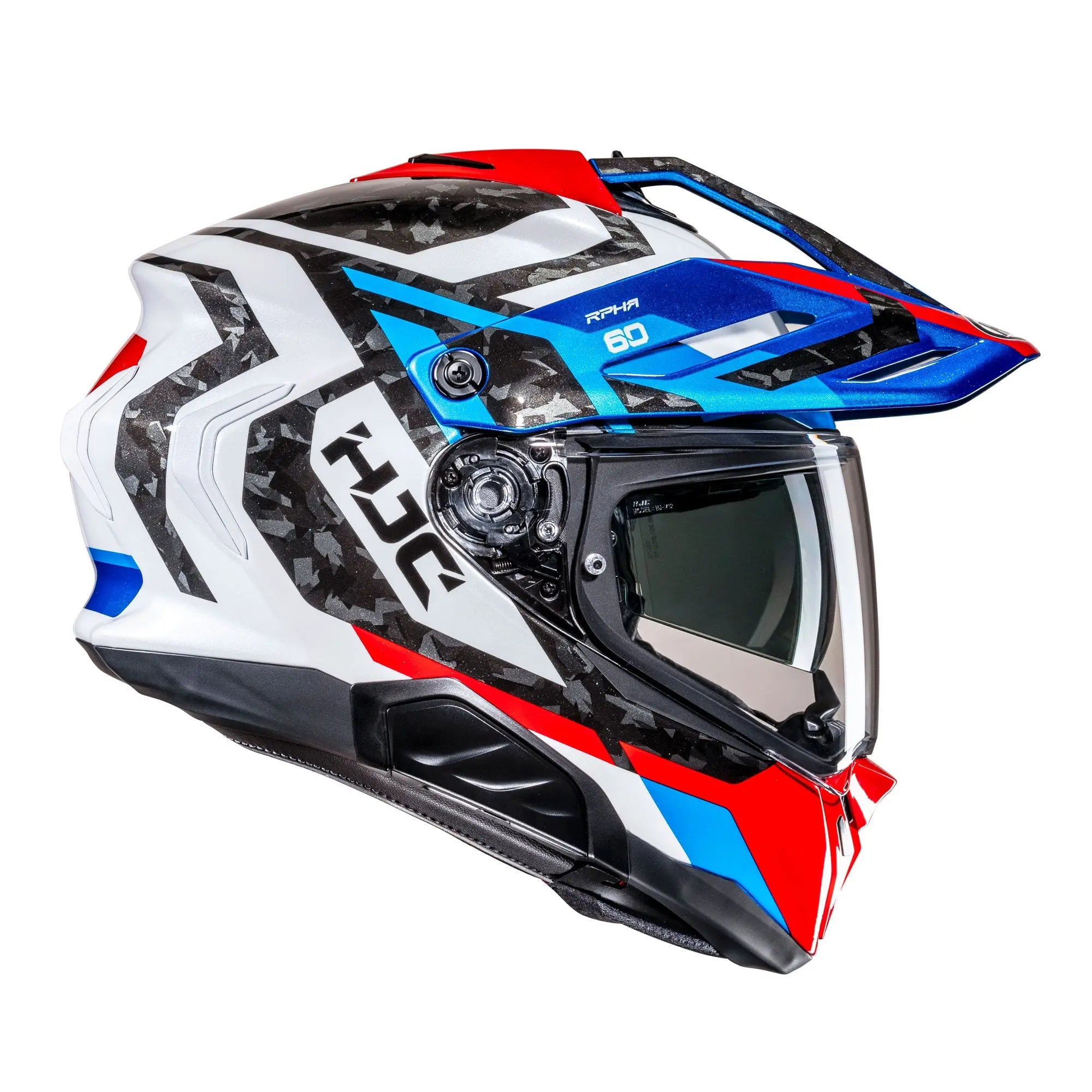 HJC RPHA 60 Dakar Adventure MC21 White / Red / Blue - FREE UK Shipping, FREE 365 Day Returns | Moto Central