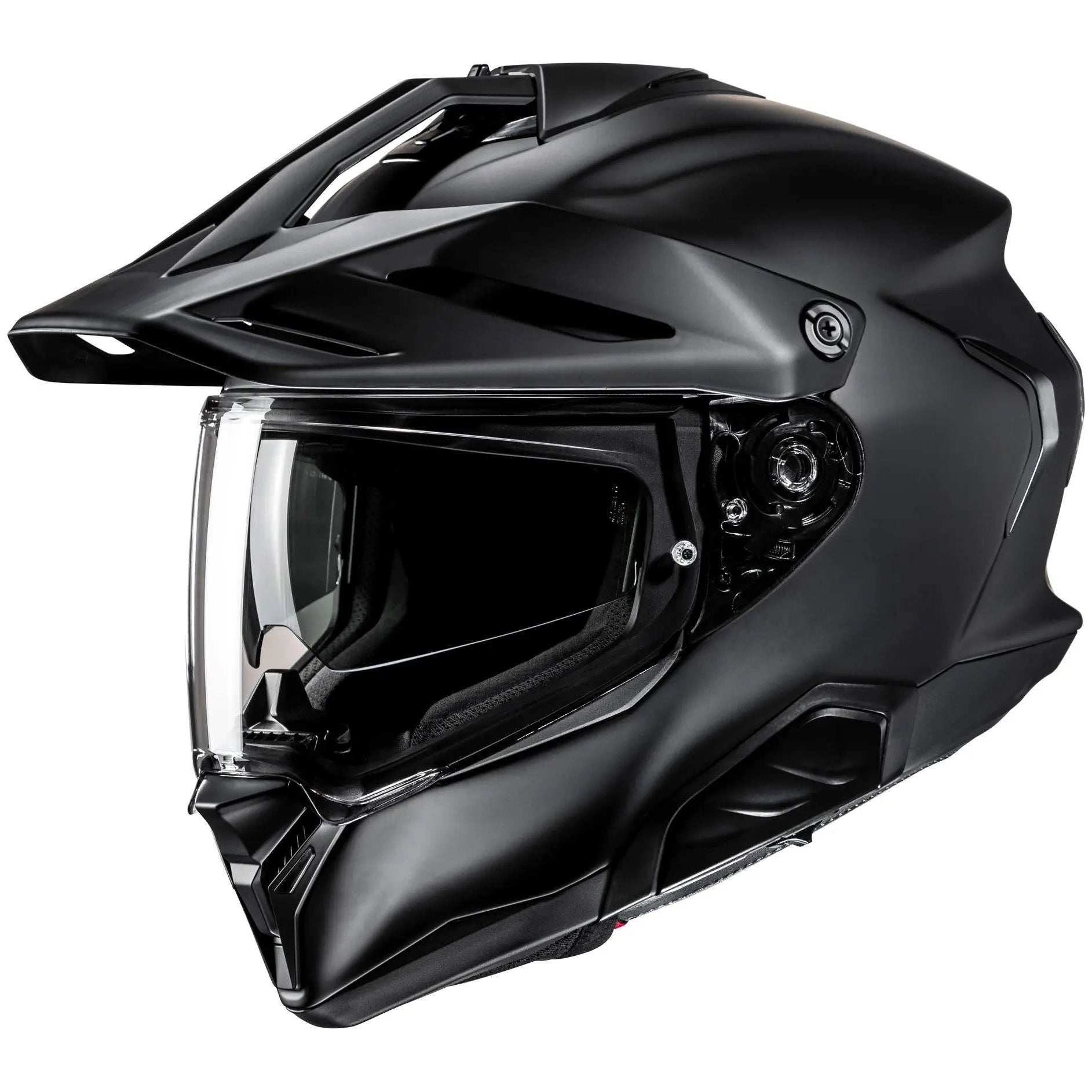 HJC RPHA 60 Adventure Matt Black, adventure motorcycle helmet product view on white background