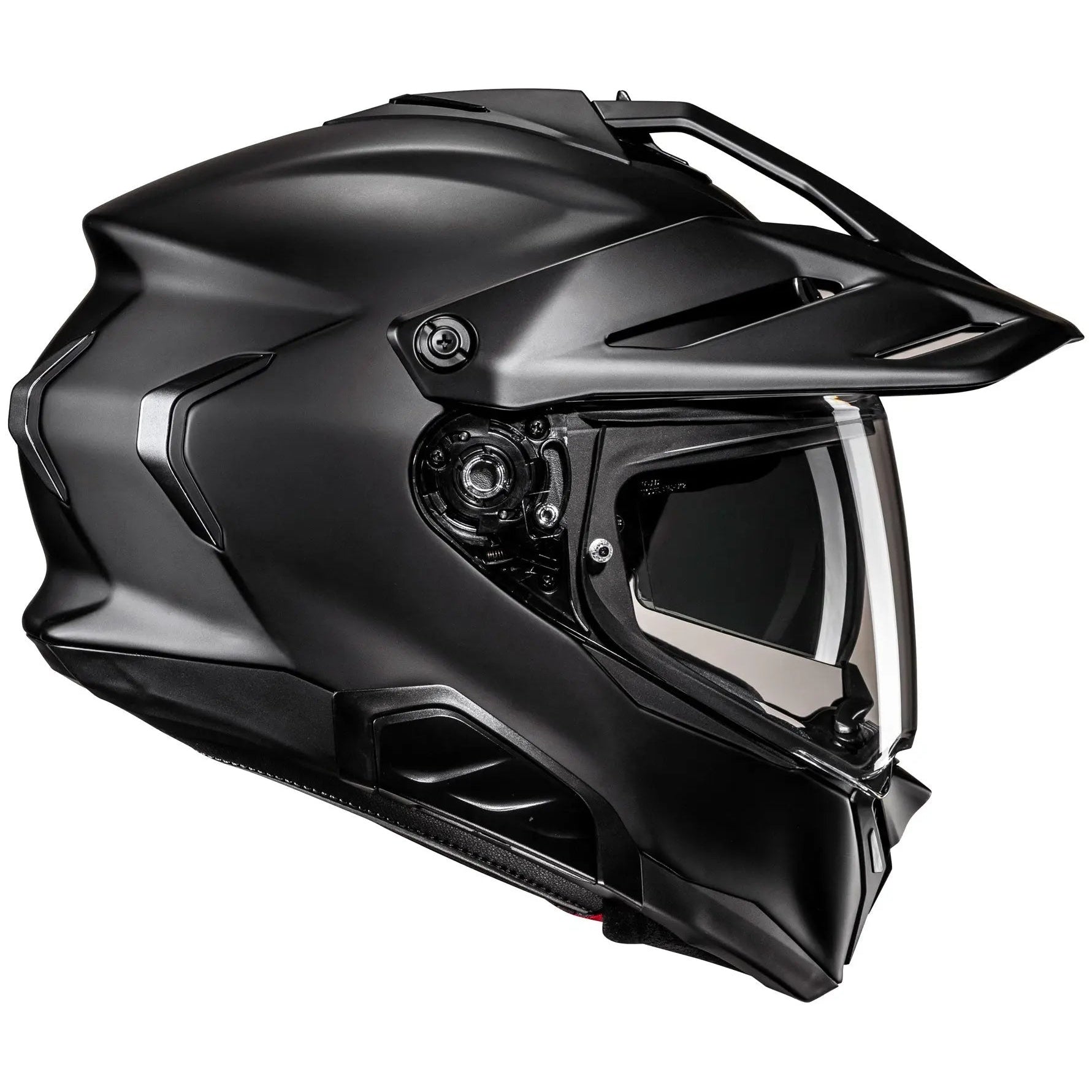HJC RPHA 60 Adventure Matt Black, alternate adventure motorcycle helmet angle on white background
