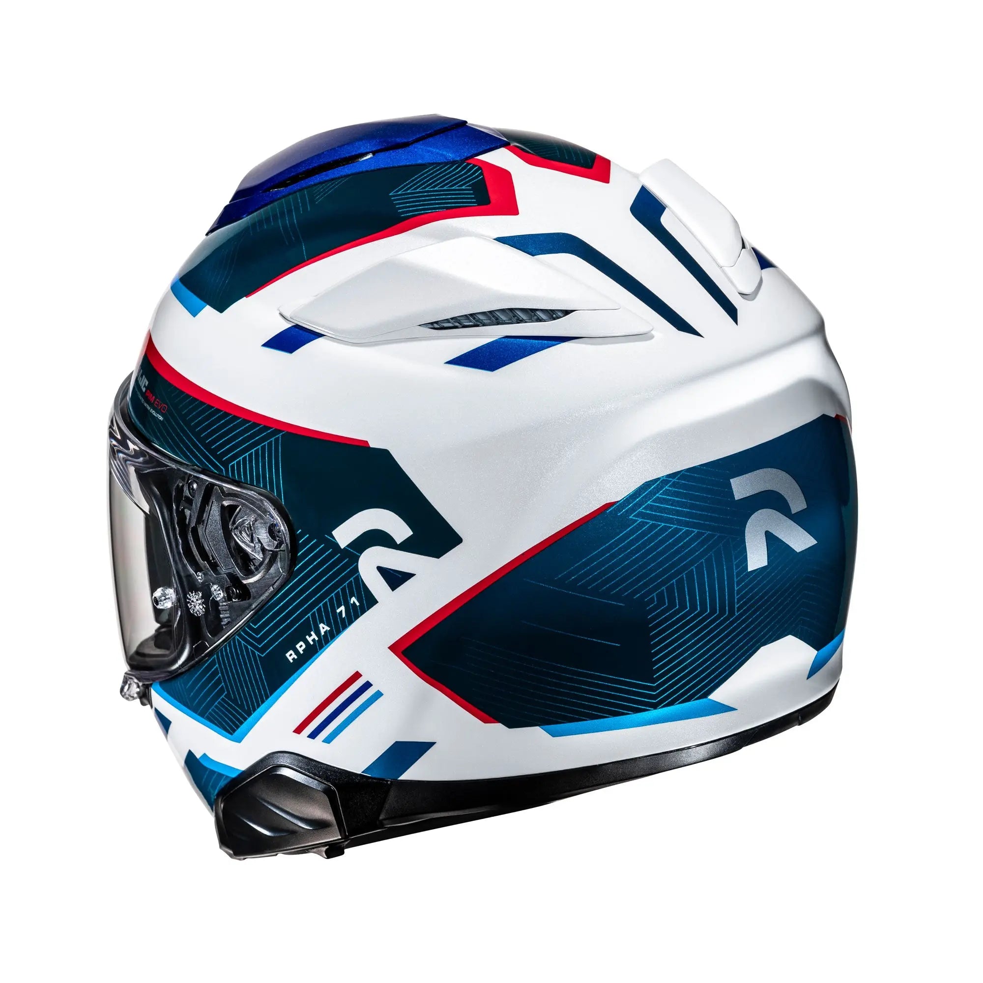 HJC RPHA 71 Ellon MC21 White / Red / Blue - FREE UK Shipping, FREE 365 Day Returns | Moto Central
