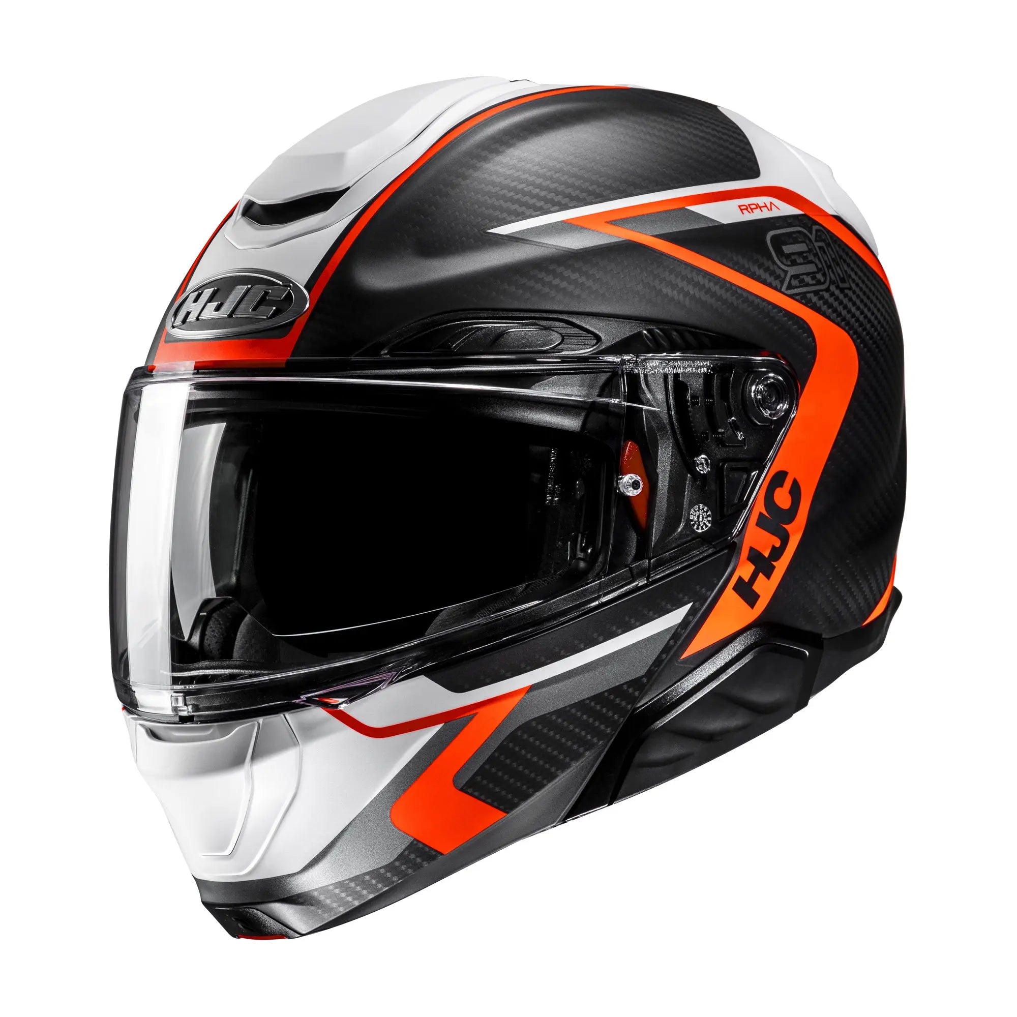 HJC RPHA 91 Carbon Lagos MC6HSF Orange  - FREE UK Shipping, FREE 365 Day Returns | Moto Central