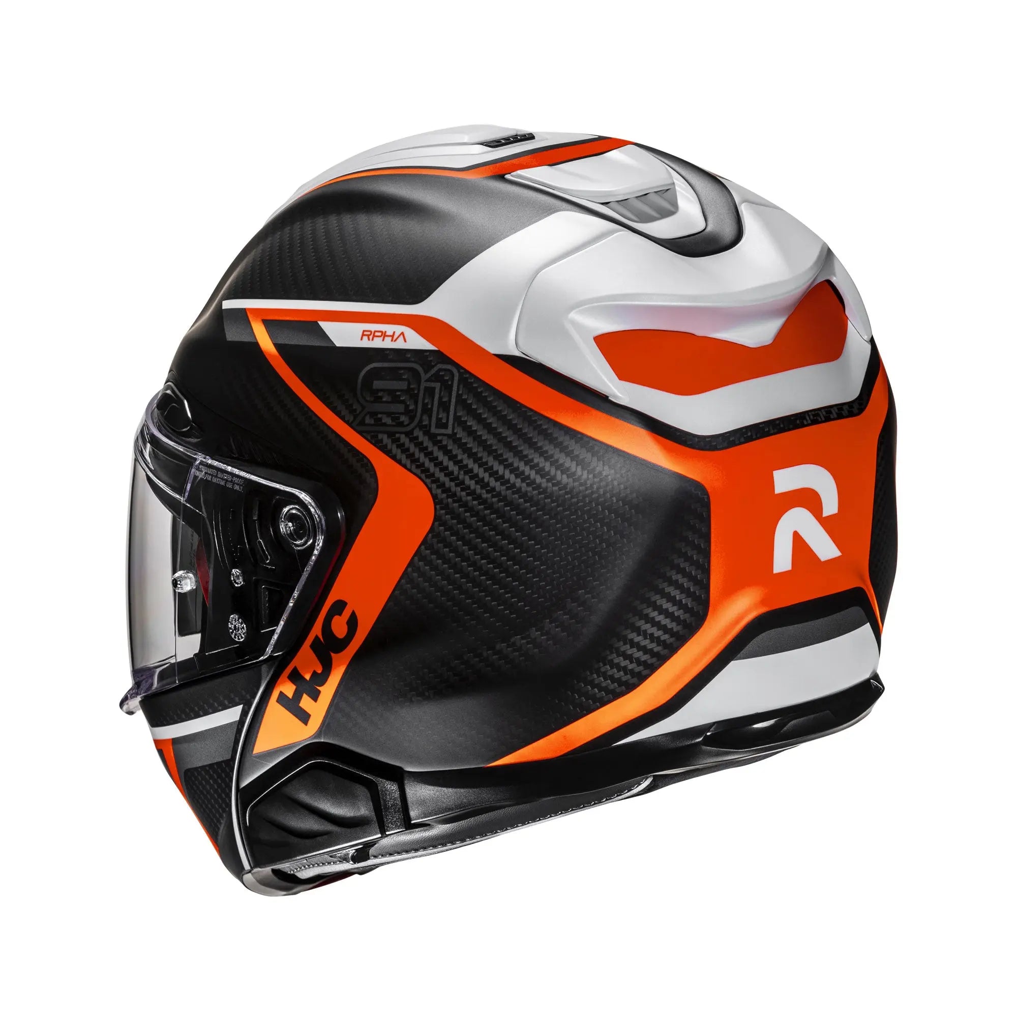 HJC RPHA 91 Carbon Lagos MC6HSF Orange - FREE UK Shipping, FREE 365 Day Returns | Moto Central