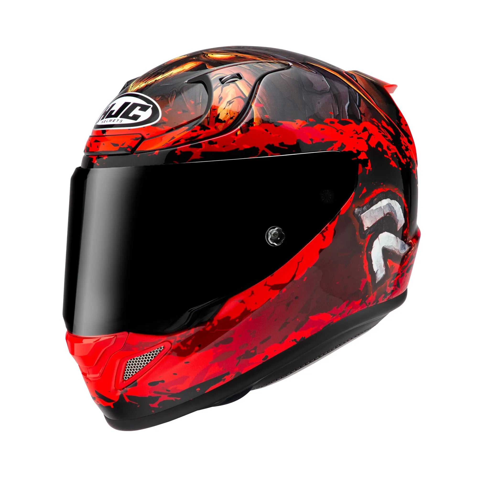 HJC RPHA 12 Diablo Blizzard MC1 Red  - FREE UK Shipping, FREE 365 Day Returns | Moto Central