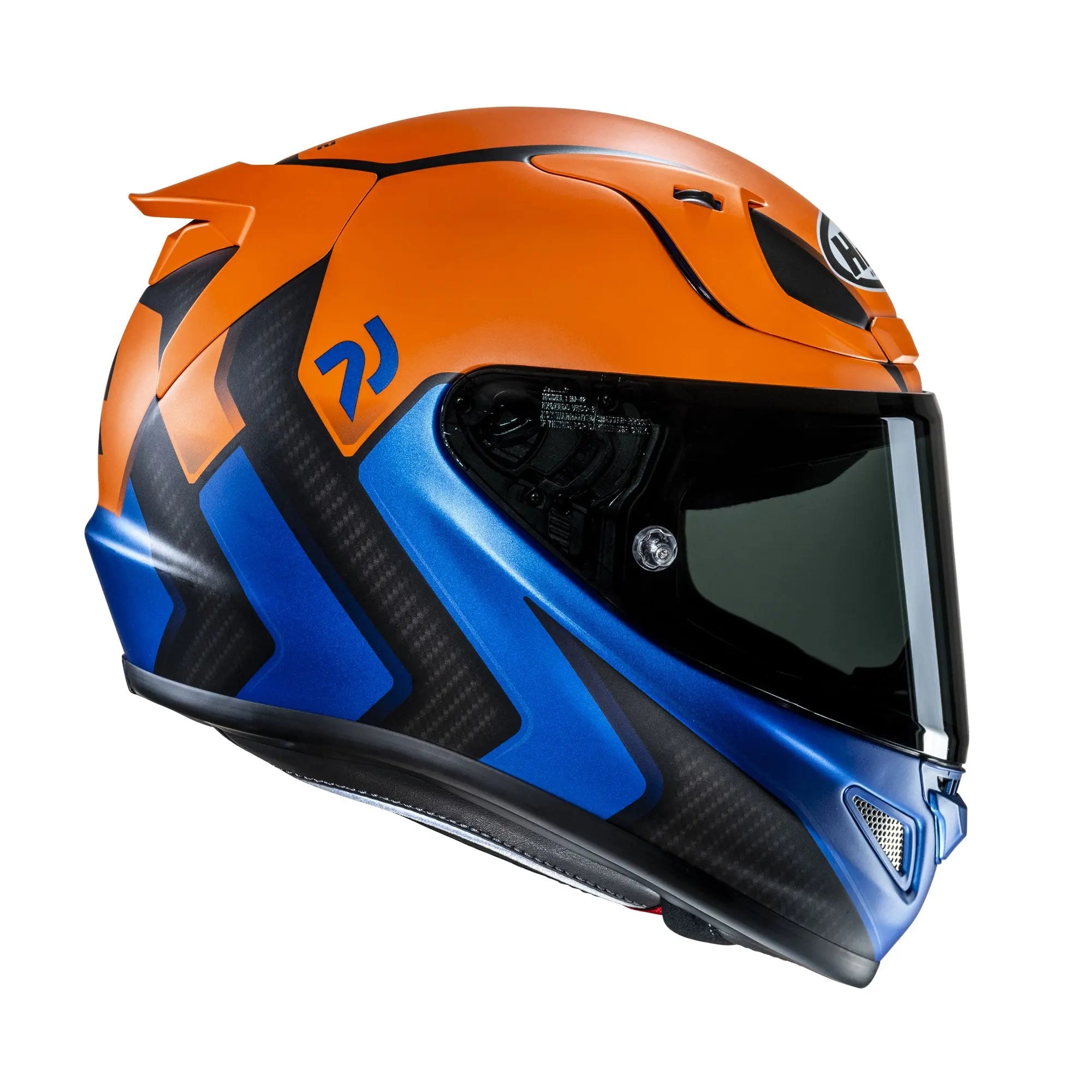 HJC RPHA 12 Kos MC27SF Blue / Orange - FREE UK Shipping, FREE 365 Day Returns | Moto Central