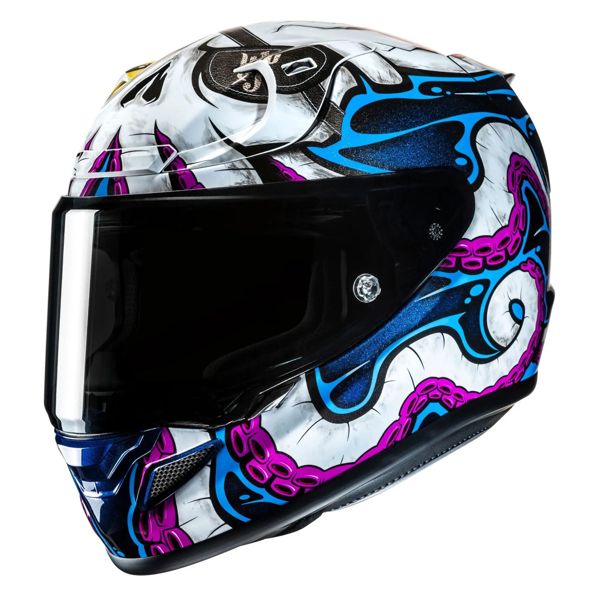 HJC RPHA 12 Kraken Blue / Purple / White - FREE UK Shipping, FREE 365 Day Returns | Moto Central