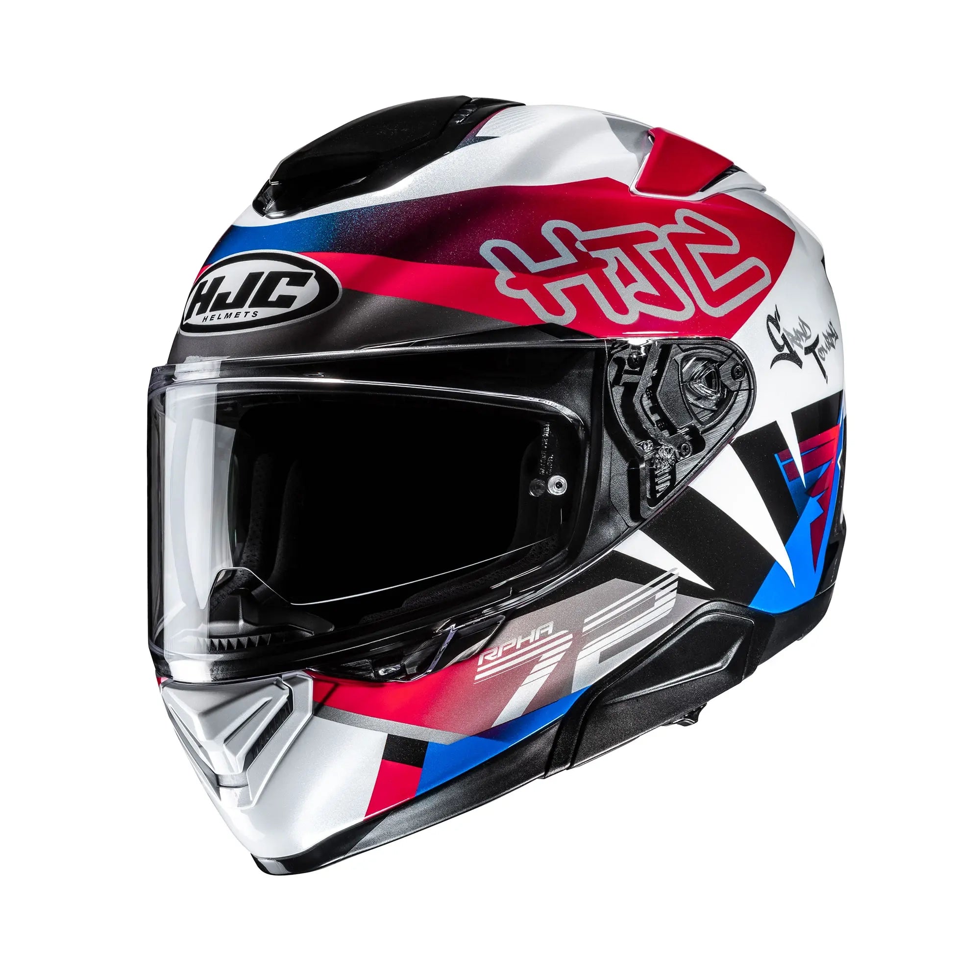 HJC RPHA 72 Goldy MC21 White / Blue / Red FREE UK Delivery, FREE 365 Day Returns | Moto Central