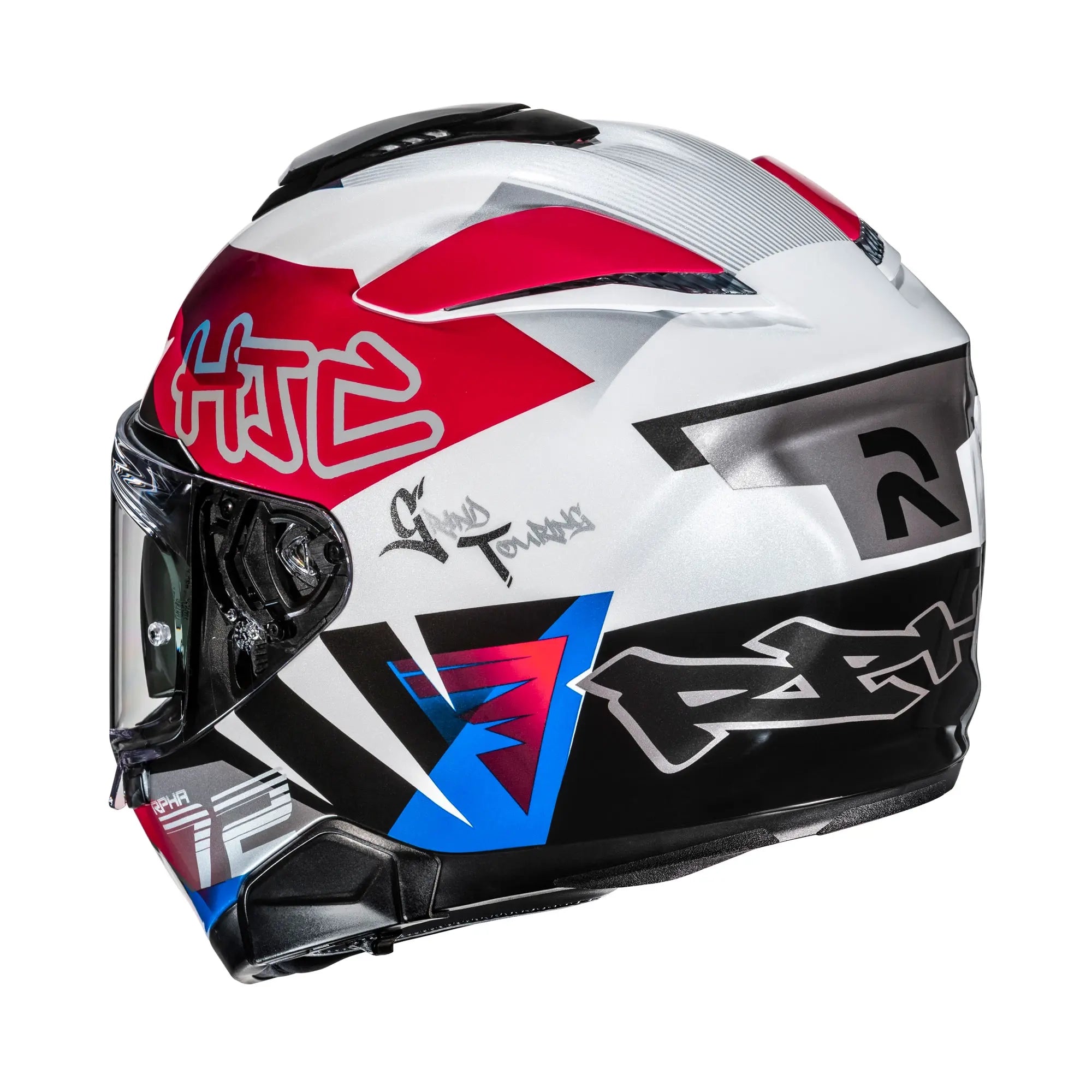 HJC RPHA 72 Goldy MC21 White / Blue / Red FREE UK Delivery, FREE 365 Day Returns | Moto Central