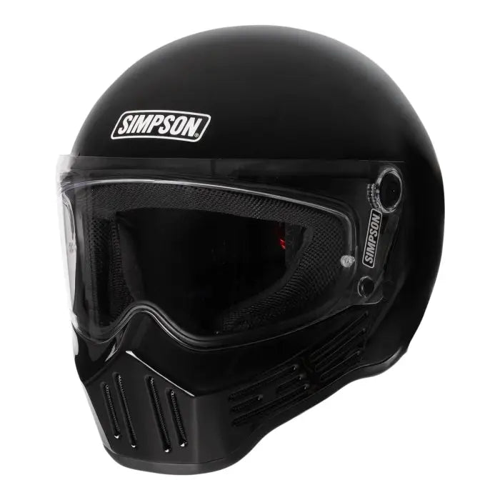 Simpson M30 Solid Gloss Black FREE UK Delivery, FREE 365 Day Returns | Moto Central