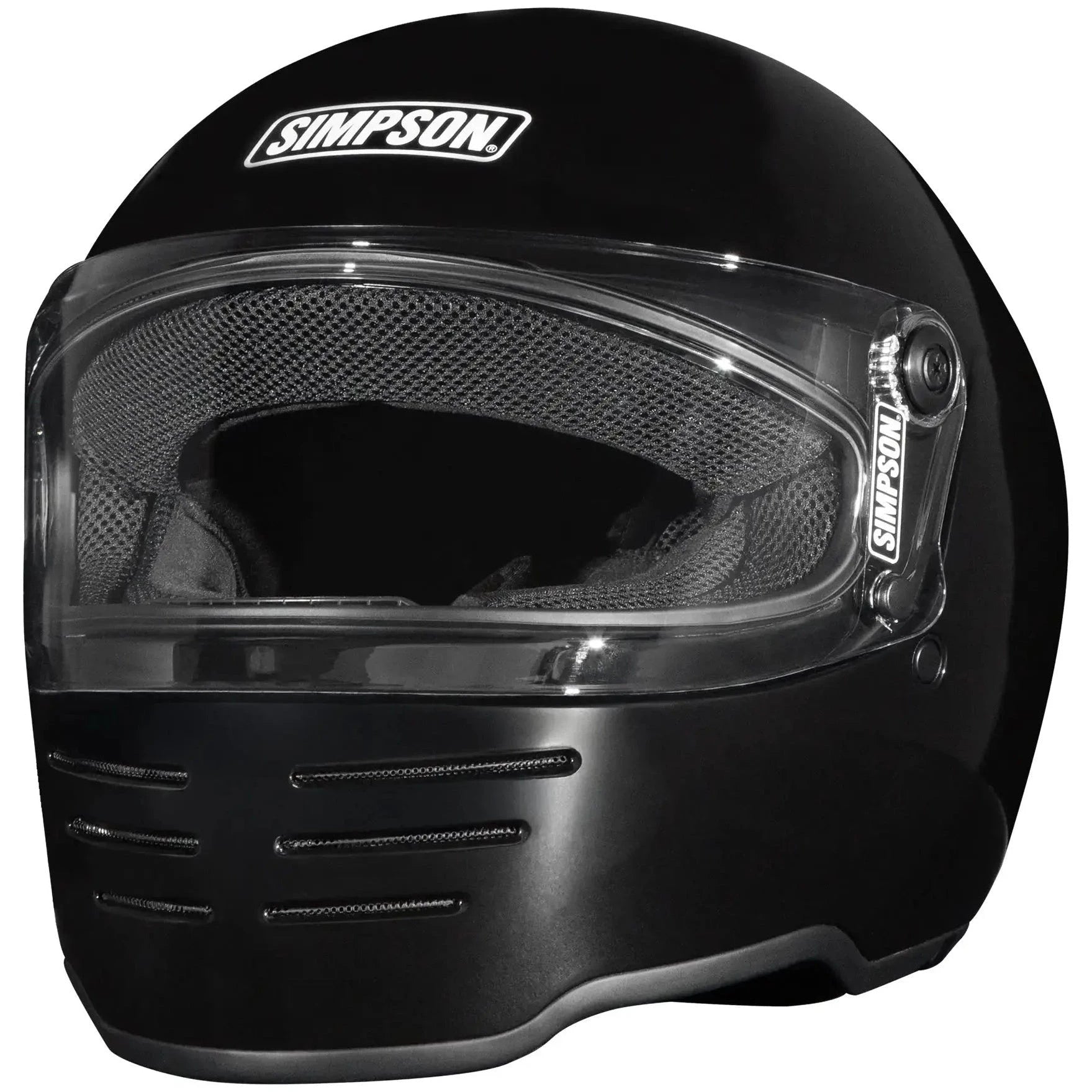Simpson M62 Solid Matt Black - front view