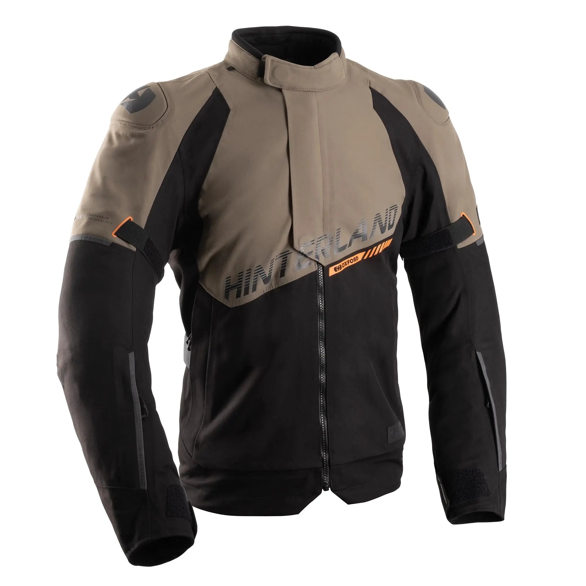 Oxford Hinterland 2.0 Textile Jacket Black / Desert / Orange FREE UK Delivery, FREE 365 Day Returns | Moto Central