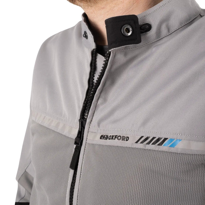 Oxford Arizona 2.0 Air Textile Jacket Grey FREE UK Delivery, FREE 365 Day Returns | Moto Central